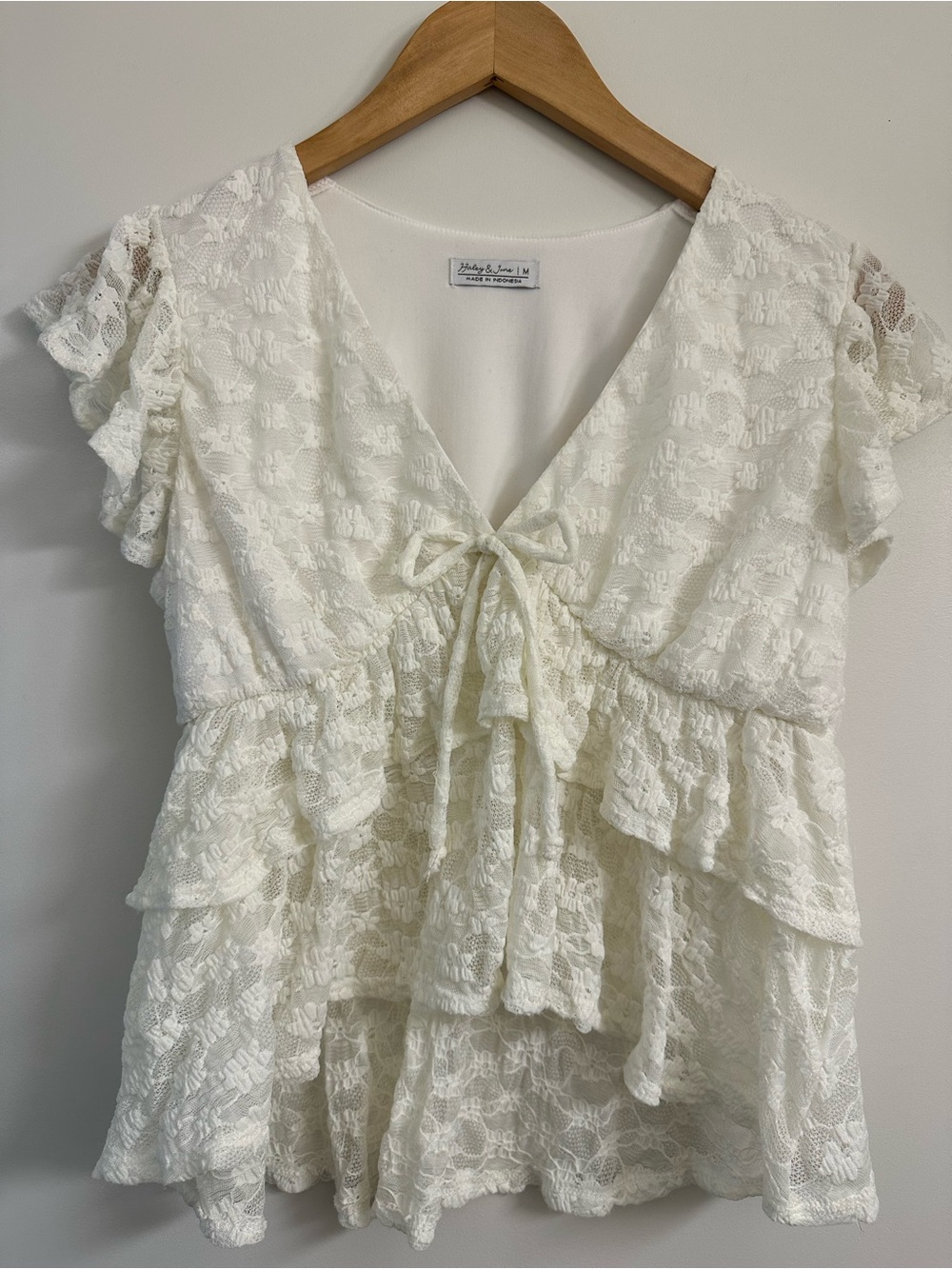 Haley & June High Low Lace Blouse